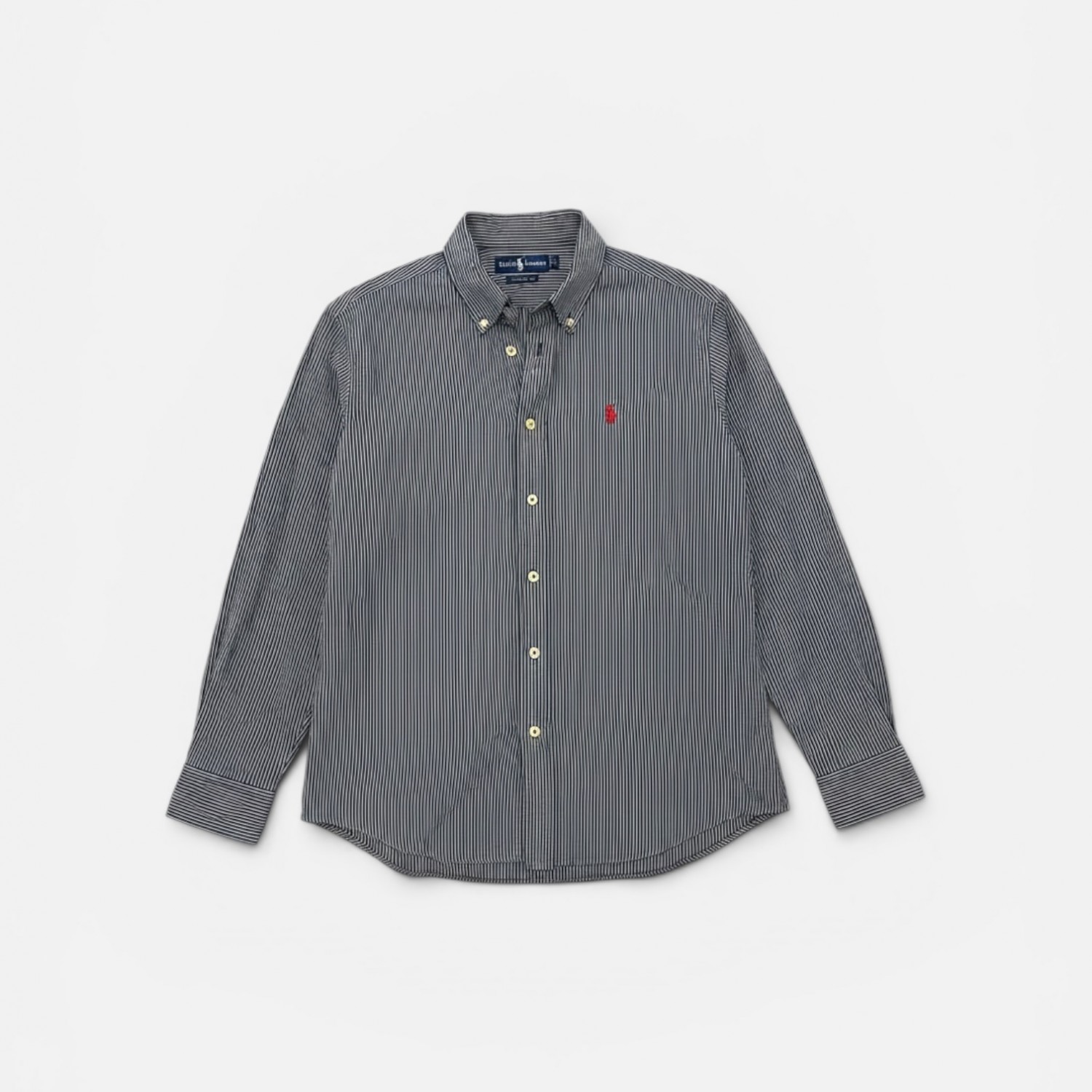 Ralph Lauren Γκρι Ριγέ Πουκάμισο XL