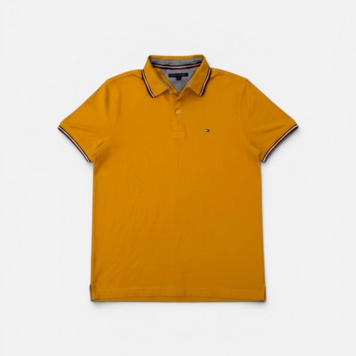 Tommy Hilfiger Ανδρικό Mustard Polo Shirt M