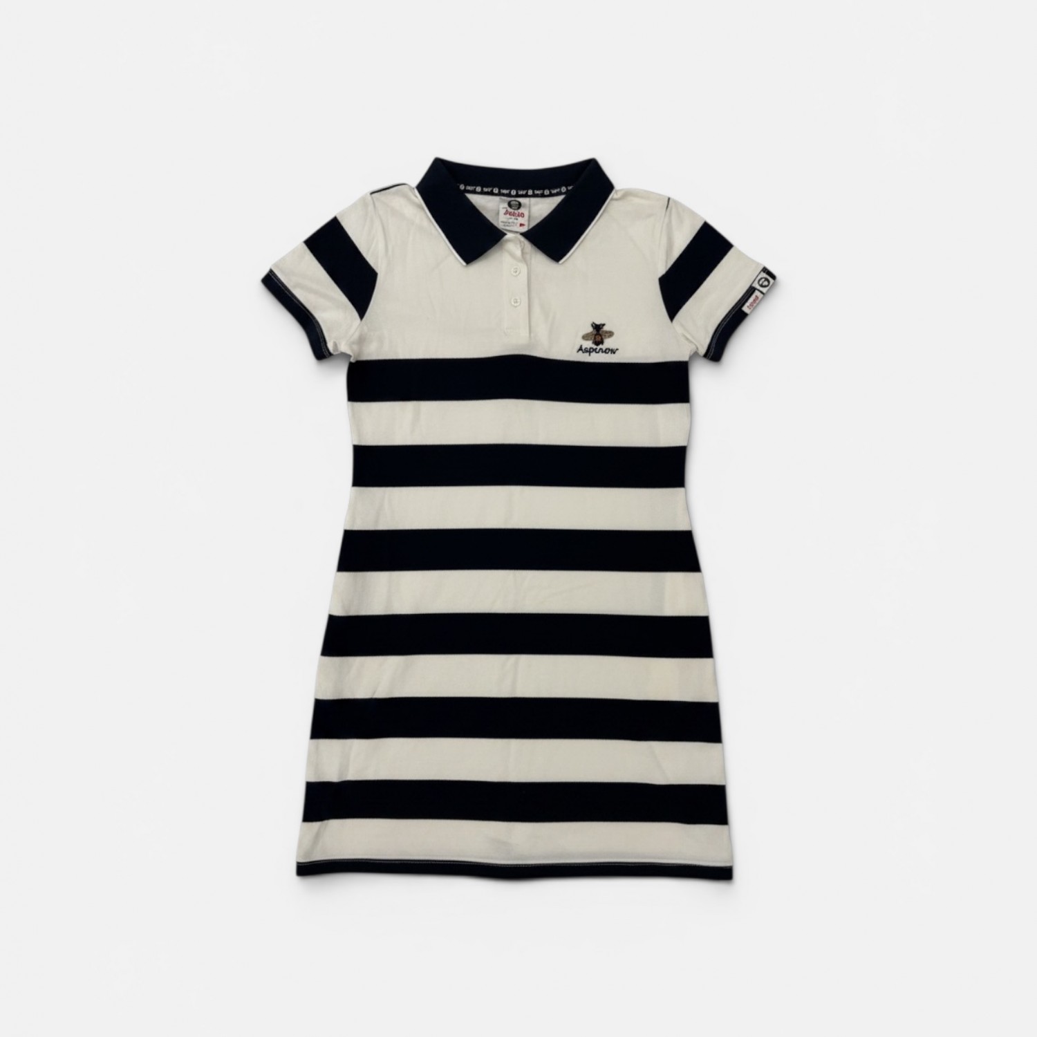 ASPRON STRIPED POLO DRESS L