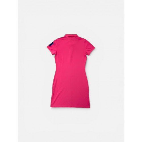 RALPH LAUREN PINK POLO DRESS L