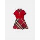 BURBERRY STYLE RED CHECK POLO DRESS M