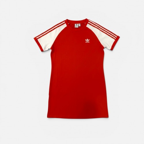 ADIDAS ORIGINALS RED DRESS L