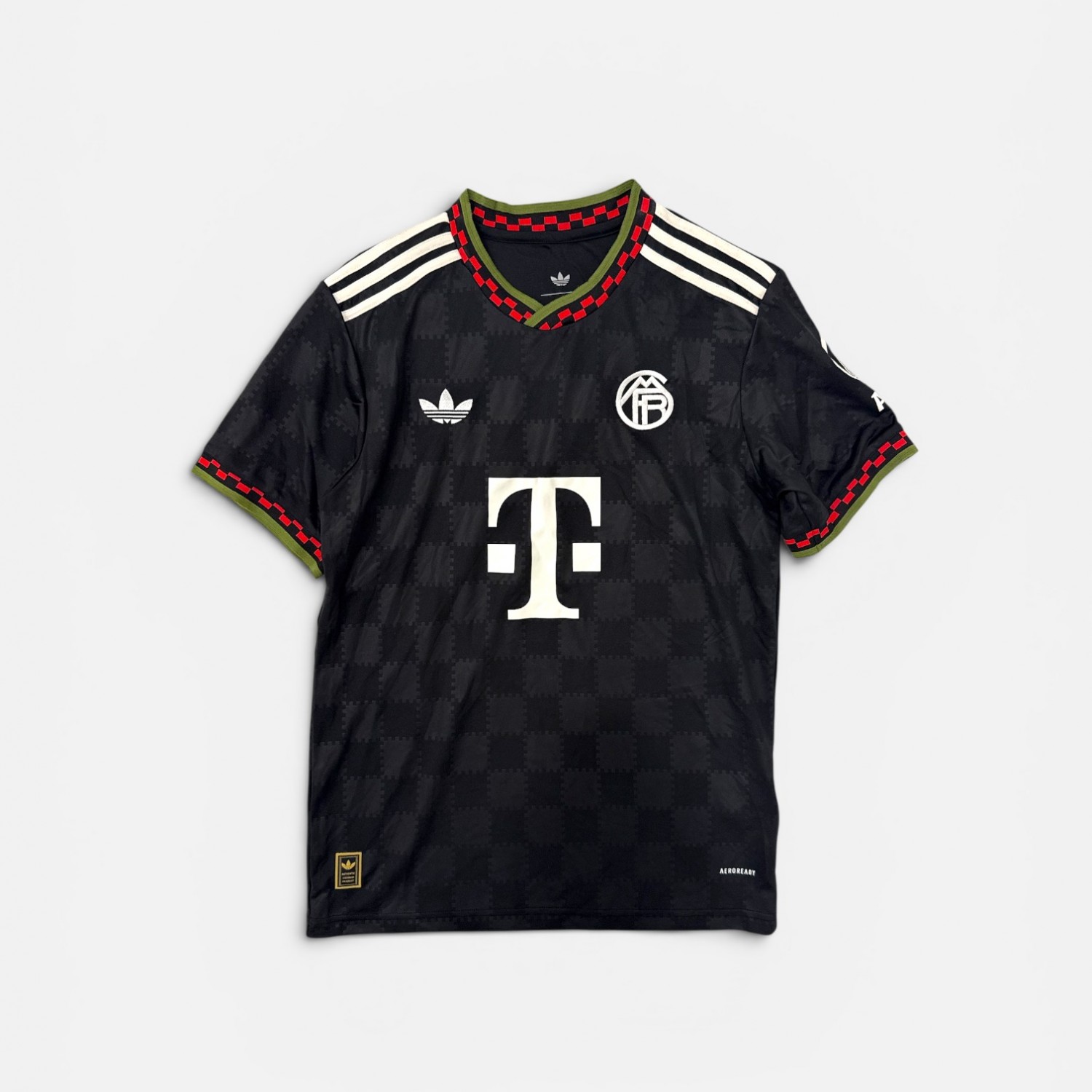 ADIDAS BAYERN MUNICH FOOTBALL SHIRT BLACK