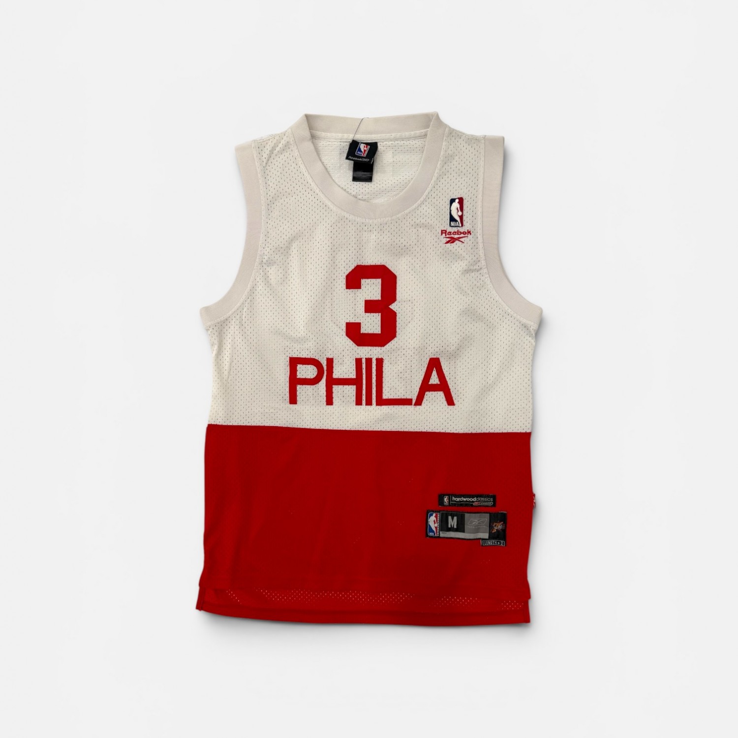 Reebok Hardwood Classics Philadelphia 76ers Allen Iverson #3 Jersey