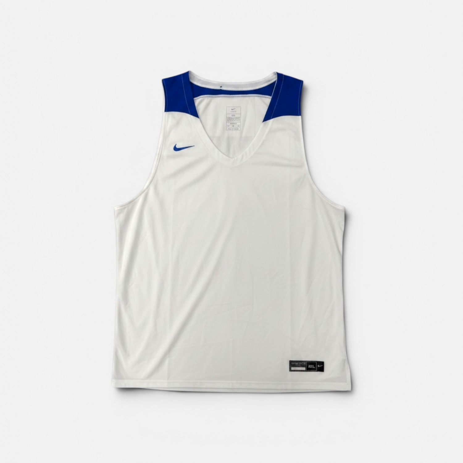 Nike Basketball Practice Jersey – White / Royal Blue