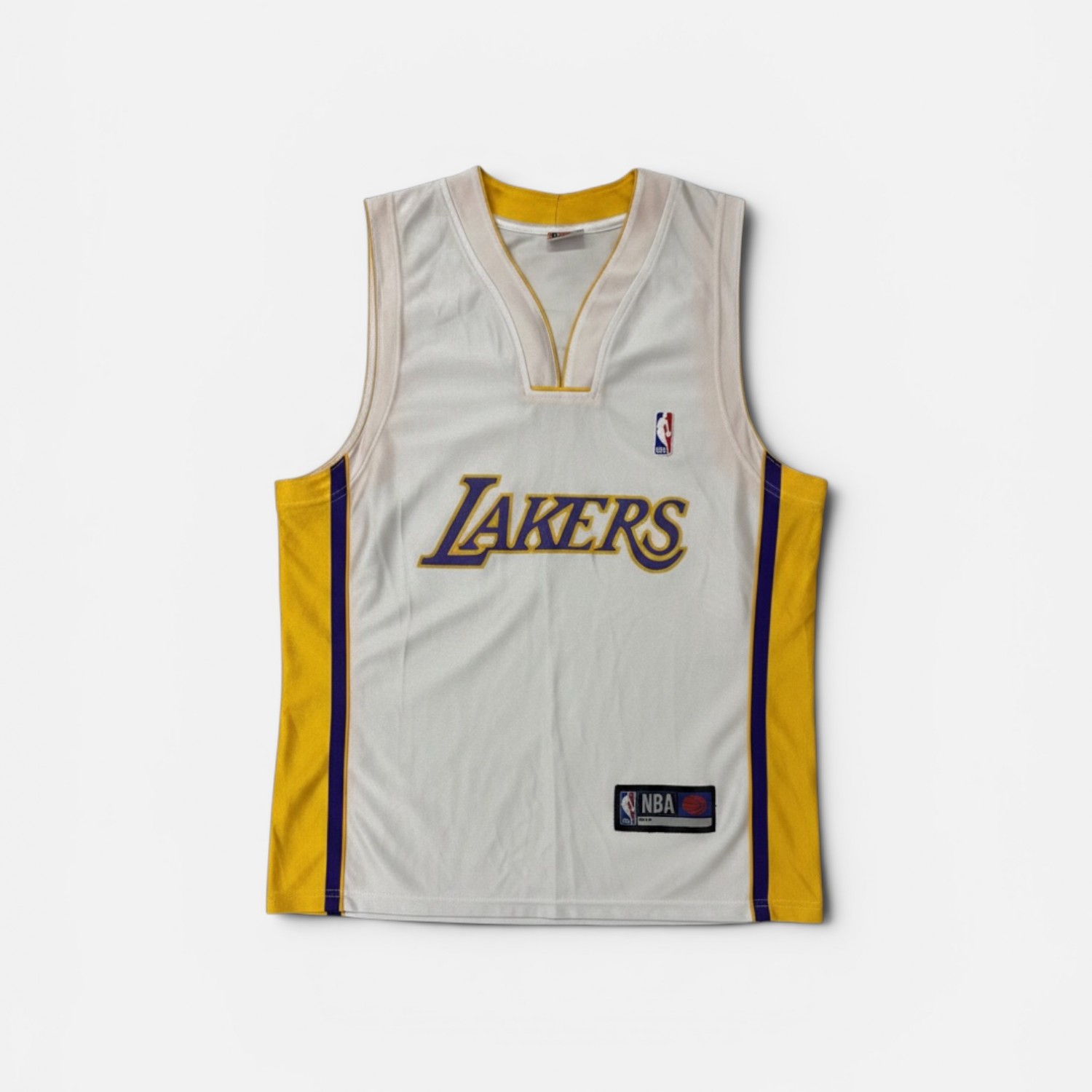 Los Angeles Lakers Practice Jersey – White/Gold