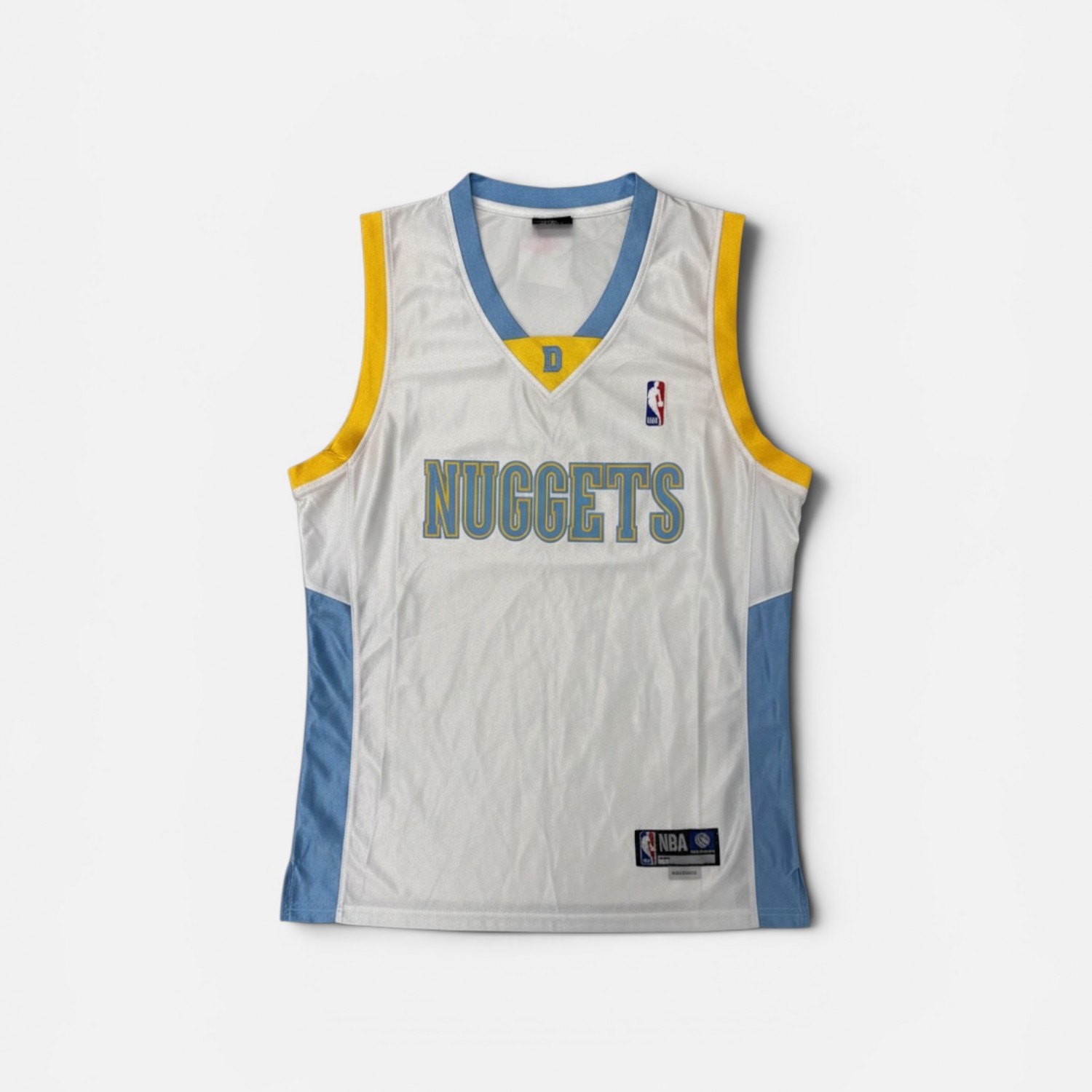 Denver Nuggets Practice Jersey – White/Light Blue