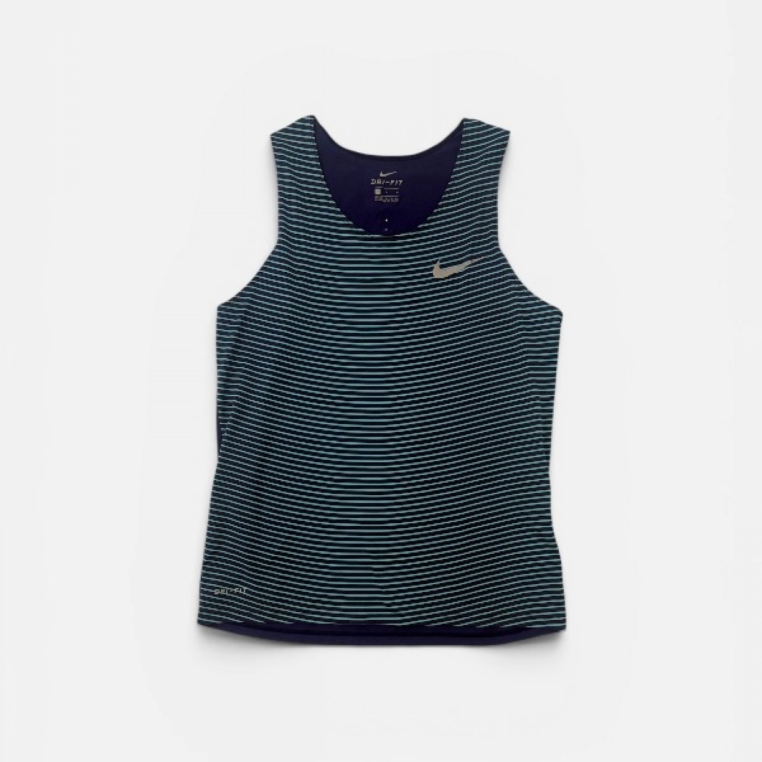 NIKE DRI-FIT STRIPED RUNNING TANK TOP M