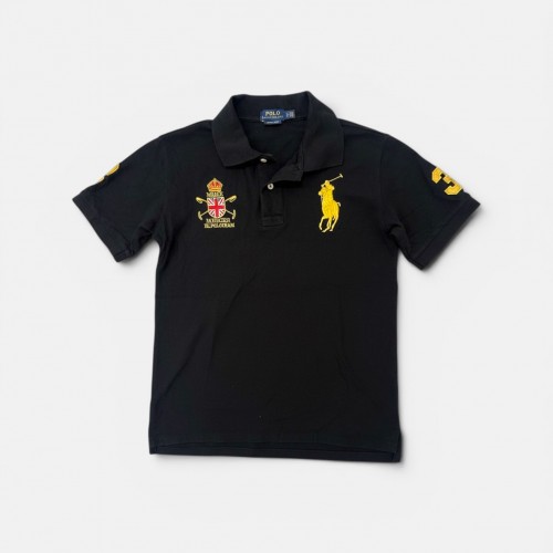 Polo Ralph Lauren Custom Fit Big Pony Polo Μαύρο