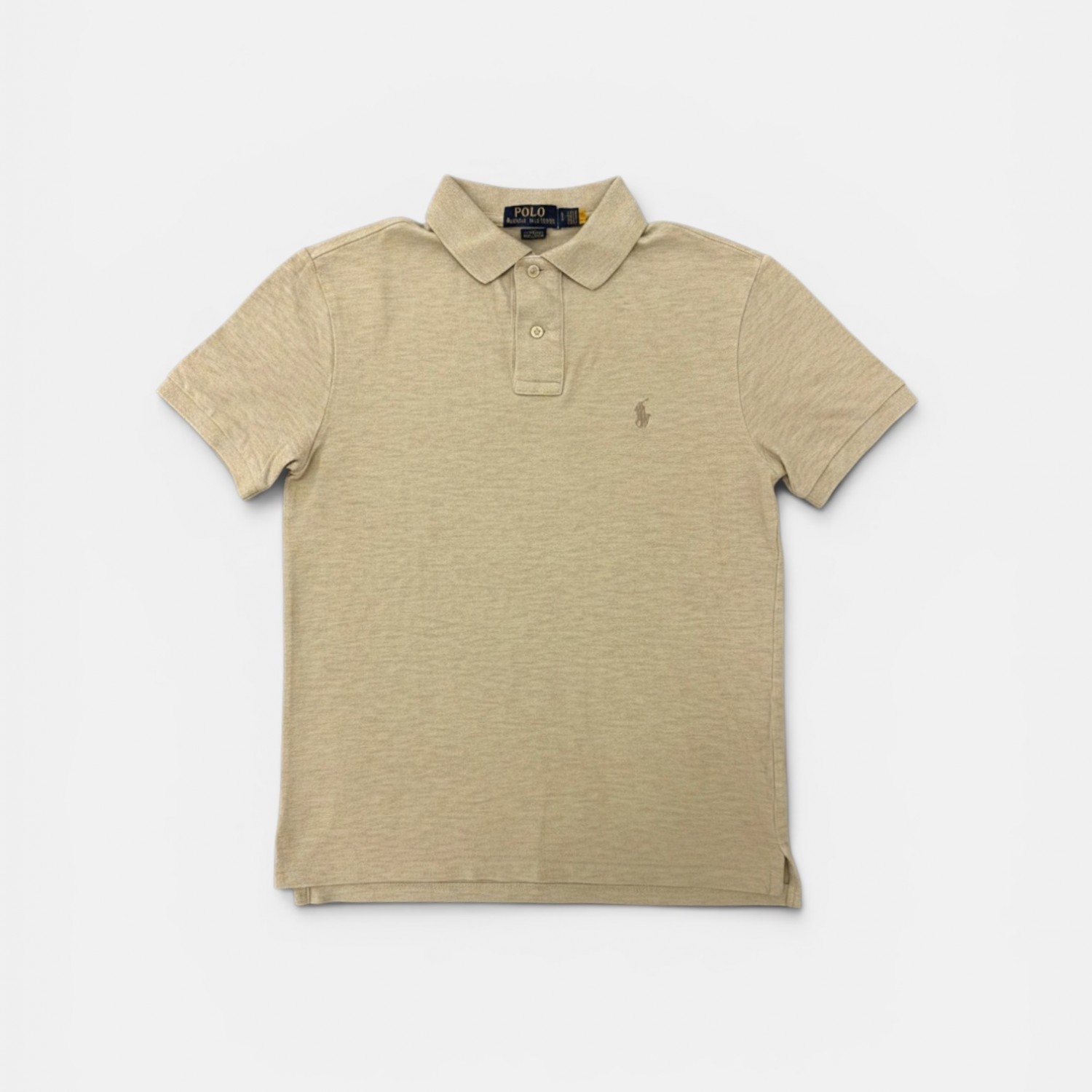 Polo Ralph Lauren Custom Slim Fit Polo Μπεζ