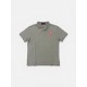Polo Ralph Lauren Ανδρικό Polo Γκρι με Ροζ Big Pony