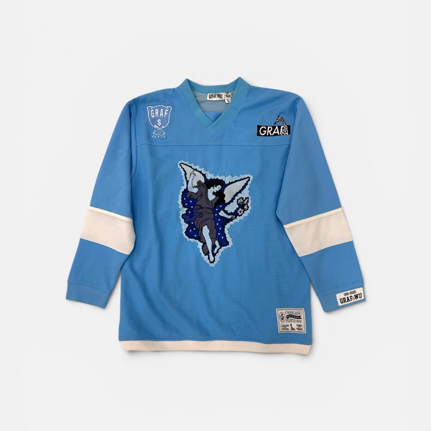 GRAF&WU ANGEL #88 LIGHT BLUE HOCKEY STYLE JERSEY L