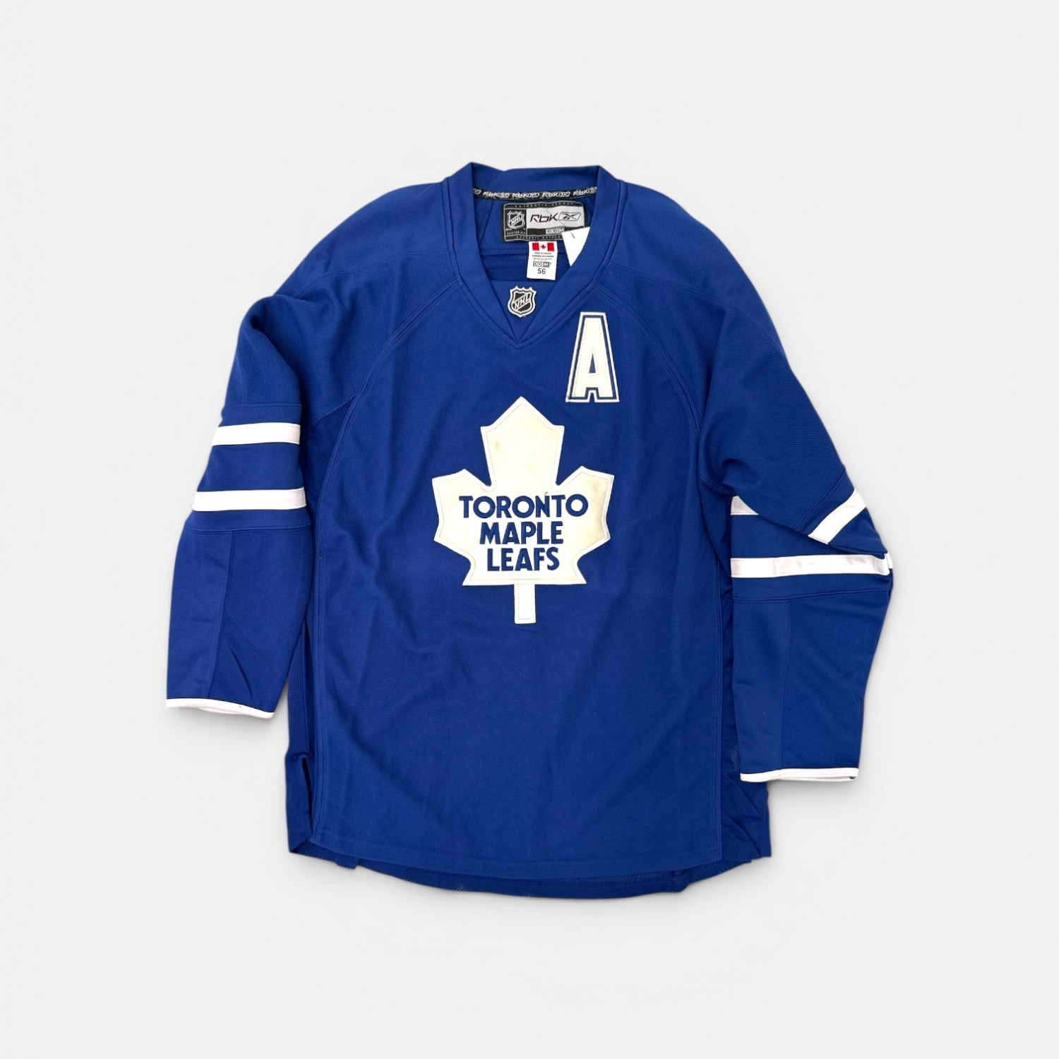 TORONTO MAPLE LEAFS KOMISAREK #8 REEBOK NHL HOCKEY JERSEY XL / 56