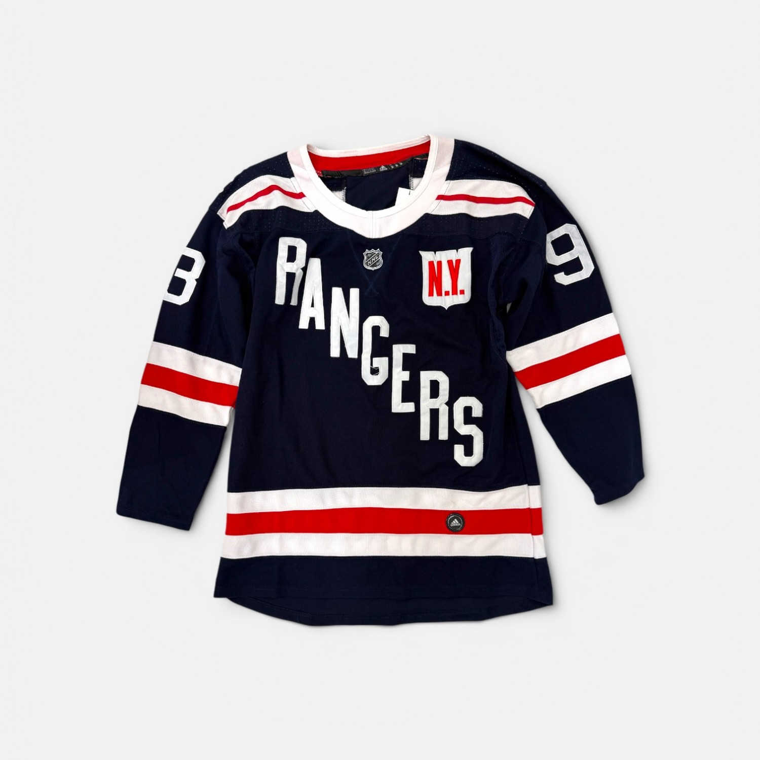 NEW YORK RANGERS ZIBANEJAD 93 ADIDAS NHL JERSEY M