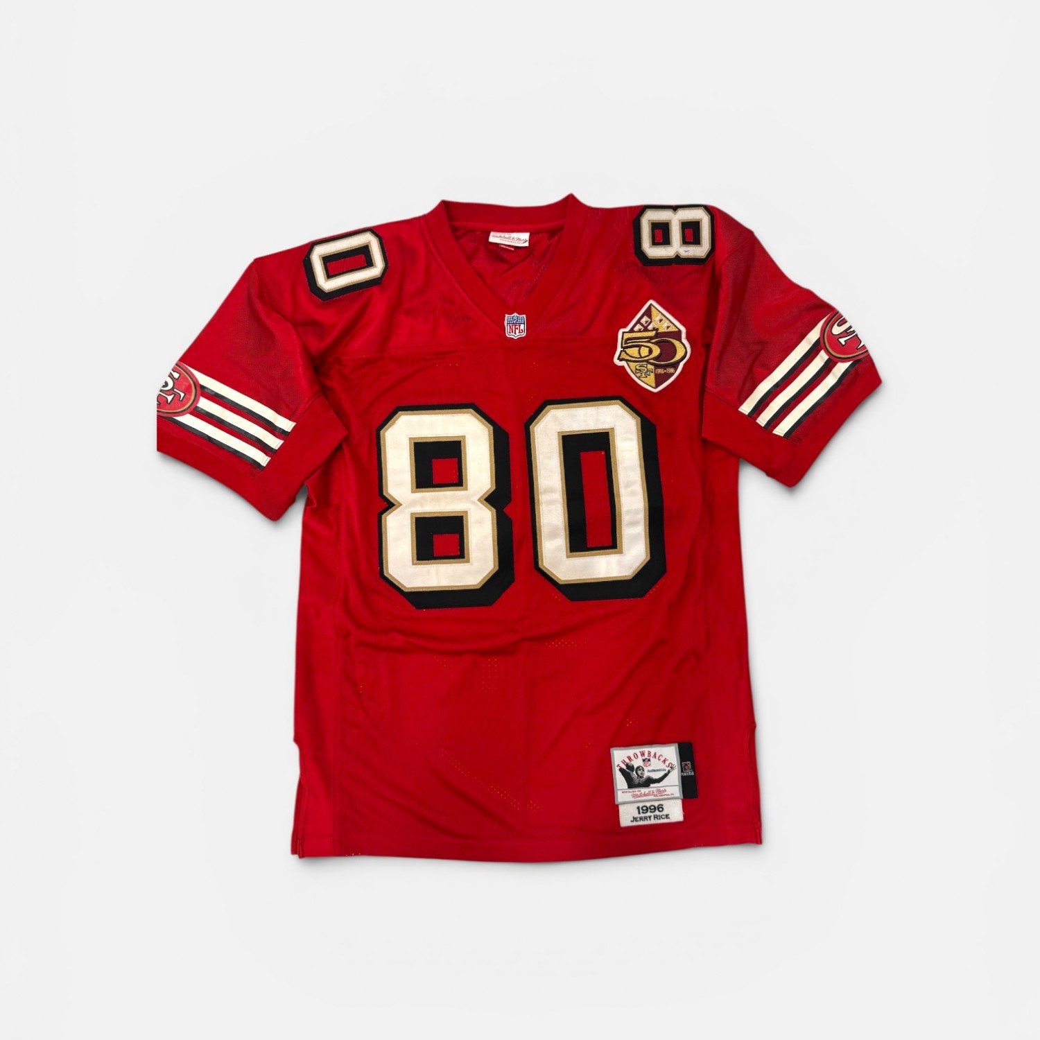 SAN FRANCISCO 49ERS RICE 80 MITCHELL & NESS NFL JERSEY L