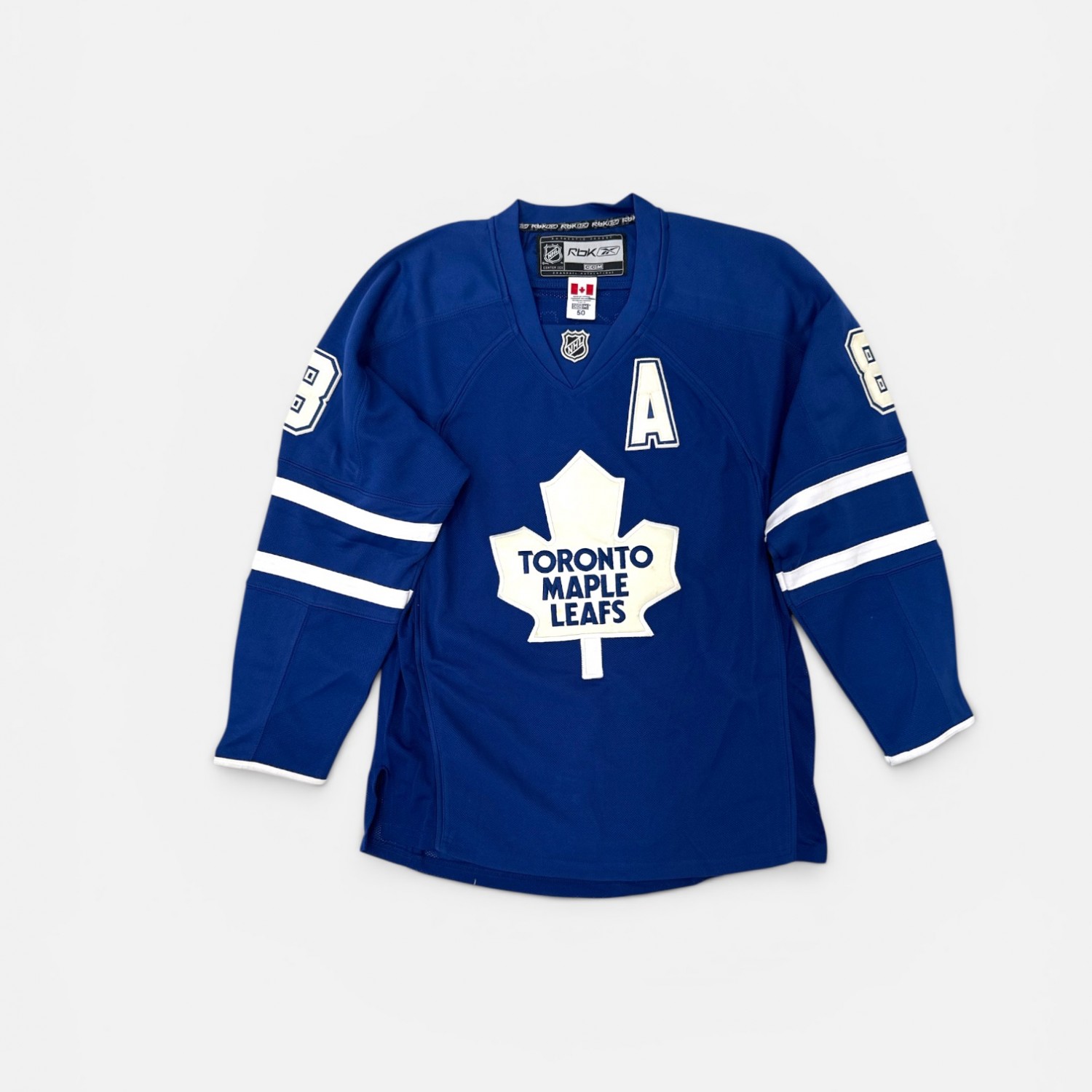 TORONTO MAPLE LEAFS KOMISAREK 8 REEBOK NHL JERSEY M