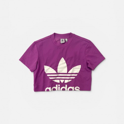 Adidas Originals Μωβ Crop T-Shirt S